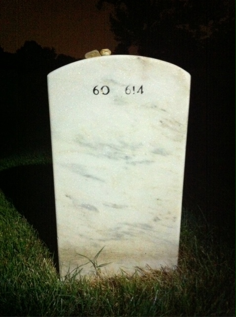 Back of headstone — Robert Seagears