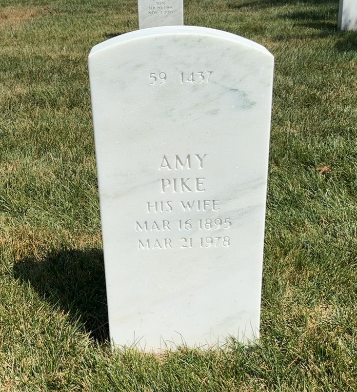 Back of headstone — Ward E Becker