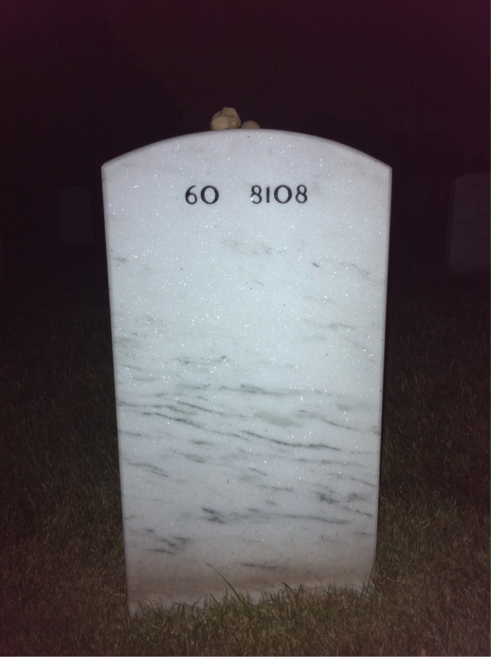 Back of headstone — James Edge