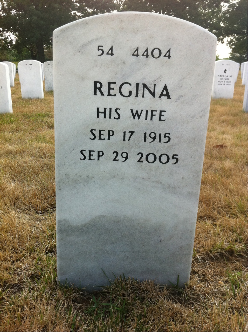 Back of headstone — Abram Benenson