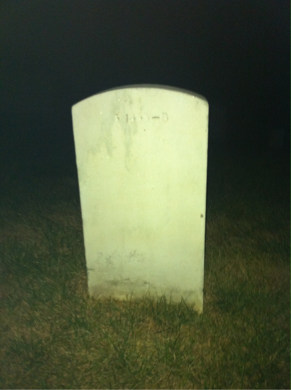 Back of headstone — George Beeler