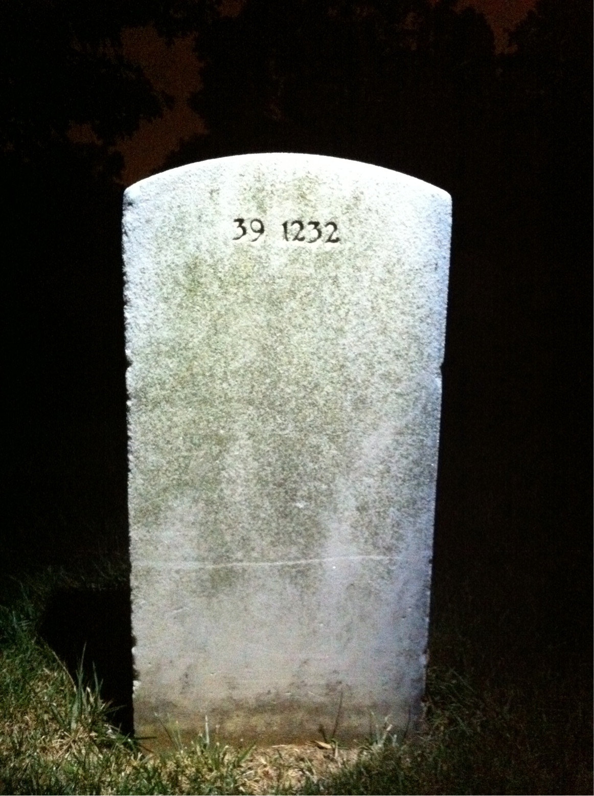 Back of headstone — Joseph Morgan