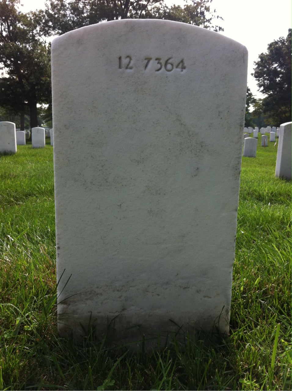 Back of headstone — Jesse Montgomery