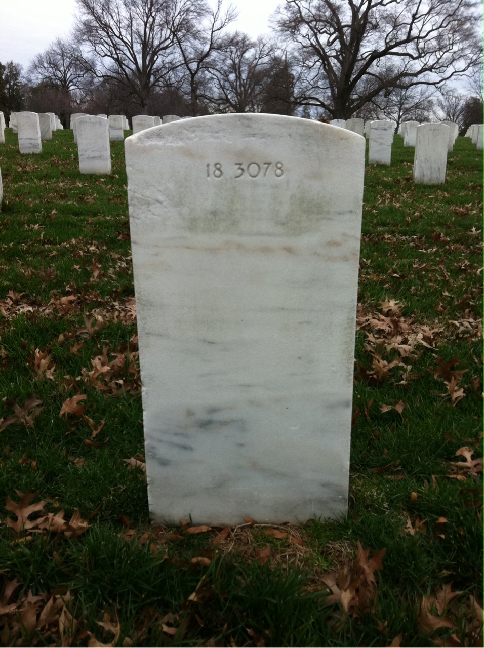Back of headstone — Karl Muth