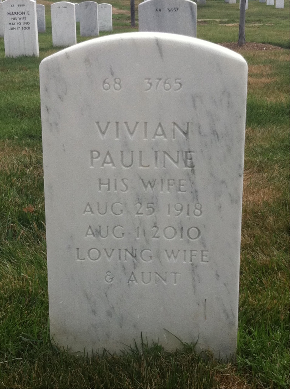 Back of headstone — Joe Humphrey
