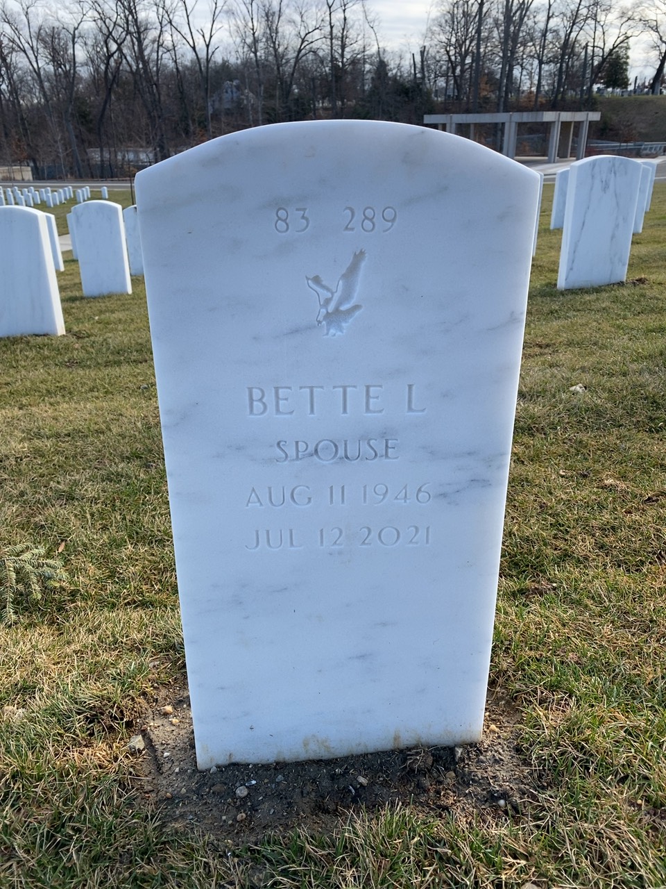 Back of headstone — James Mullisky