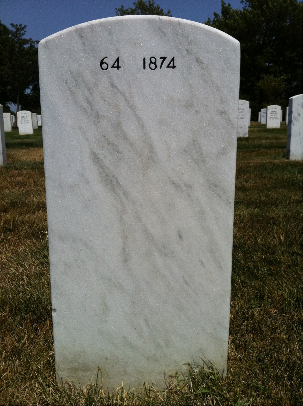 Back of headstone — Thomas Strain