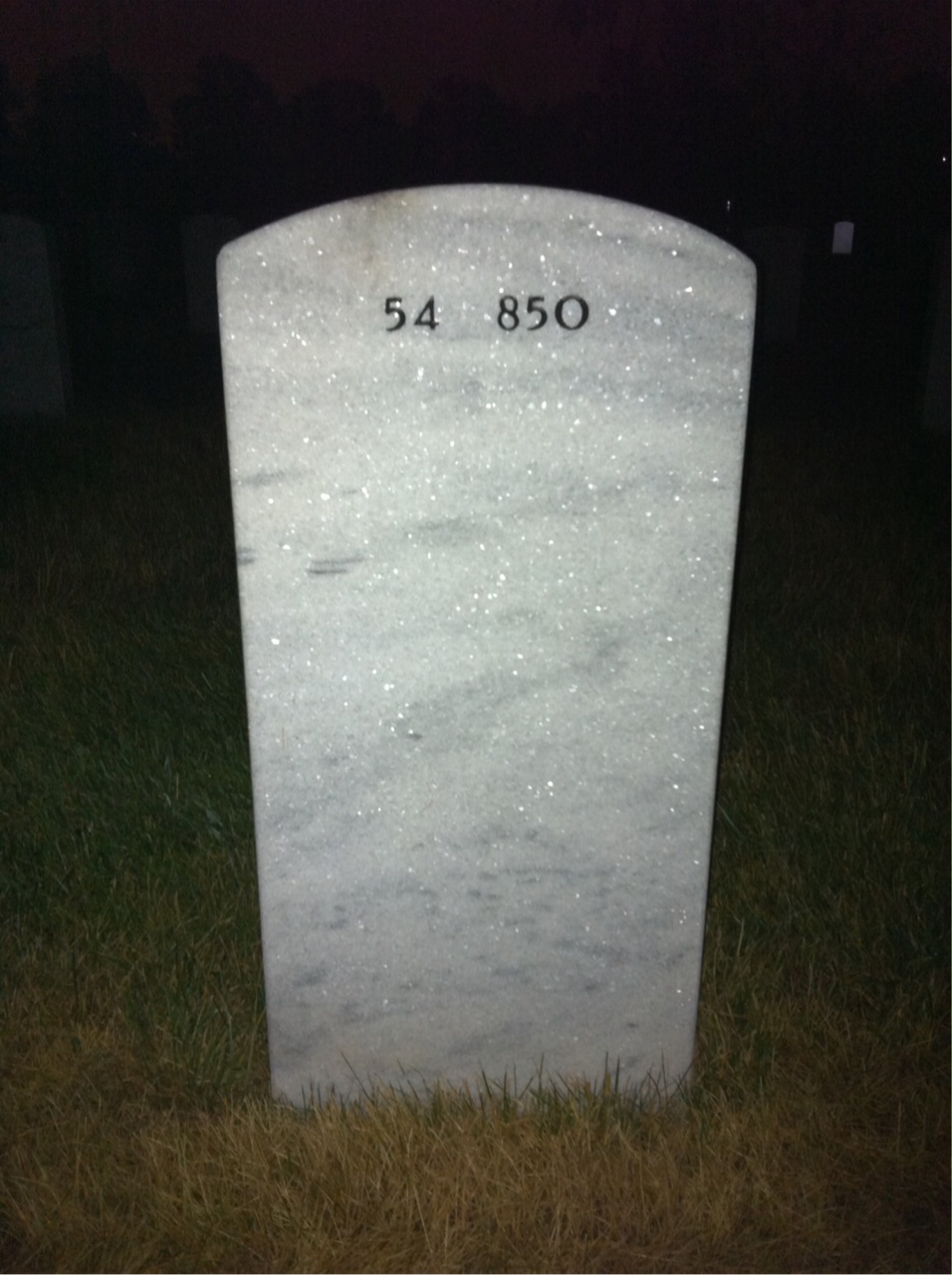 Back of headstone — Raymond Lantos