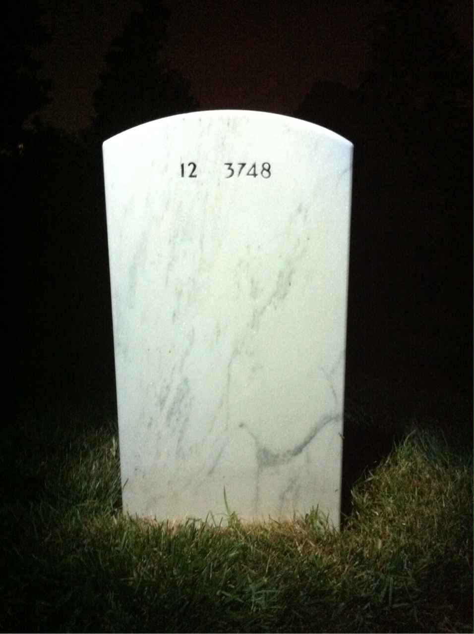 Back of headstone — Robert Morisse