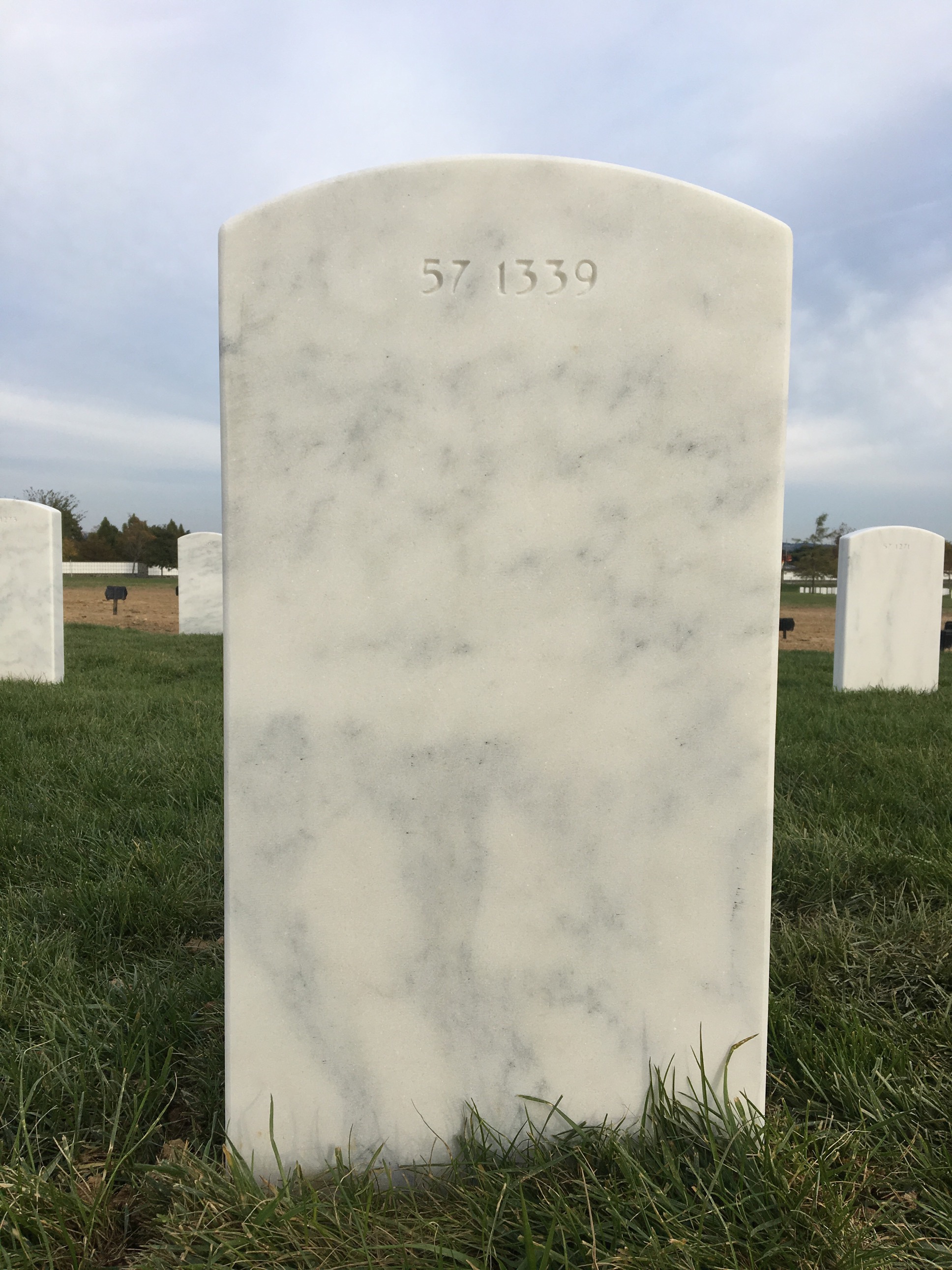 Back of headstone — Jon Armbrust