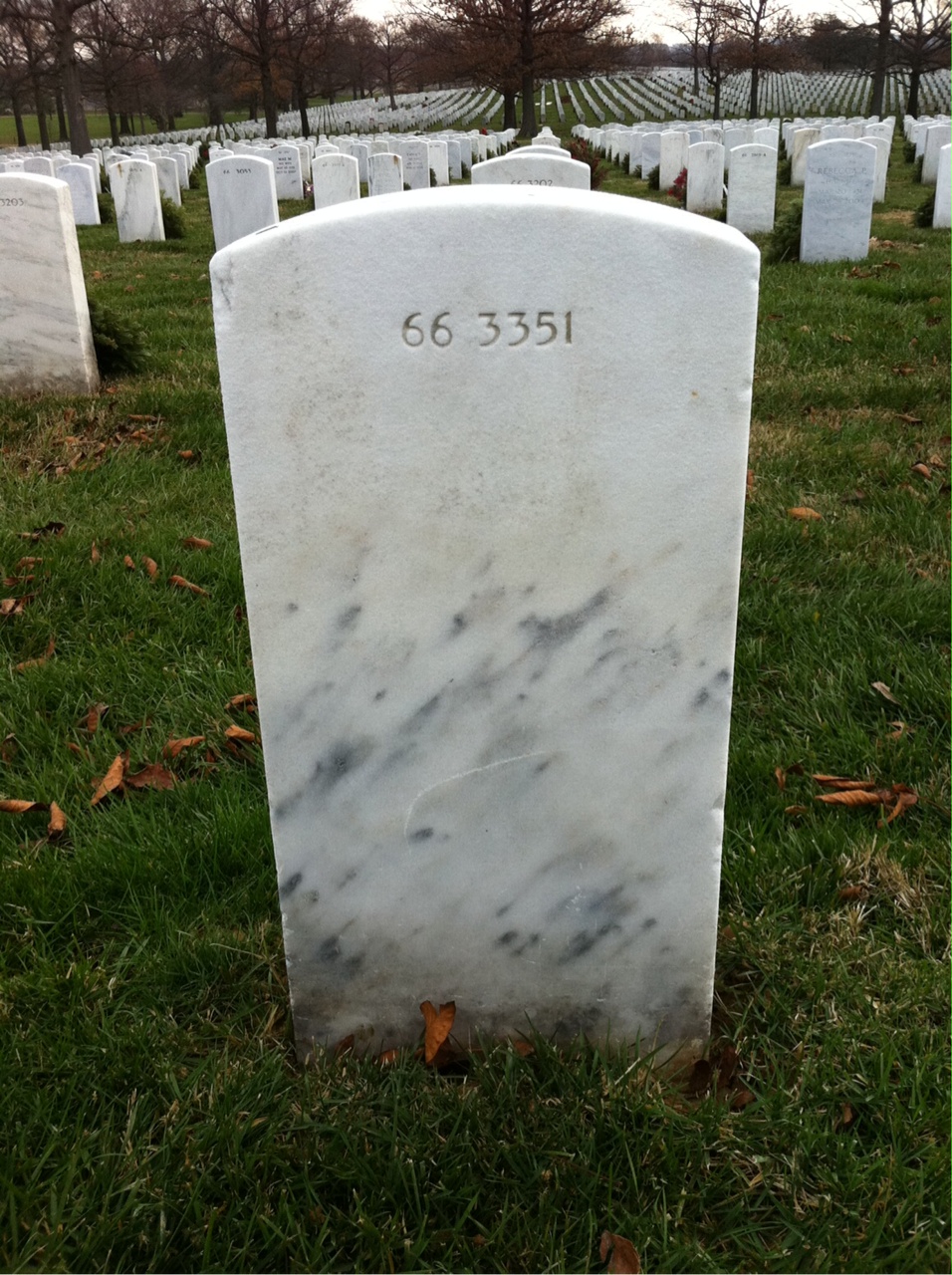 Back of headstone — Robert Allen