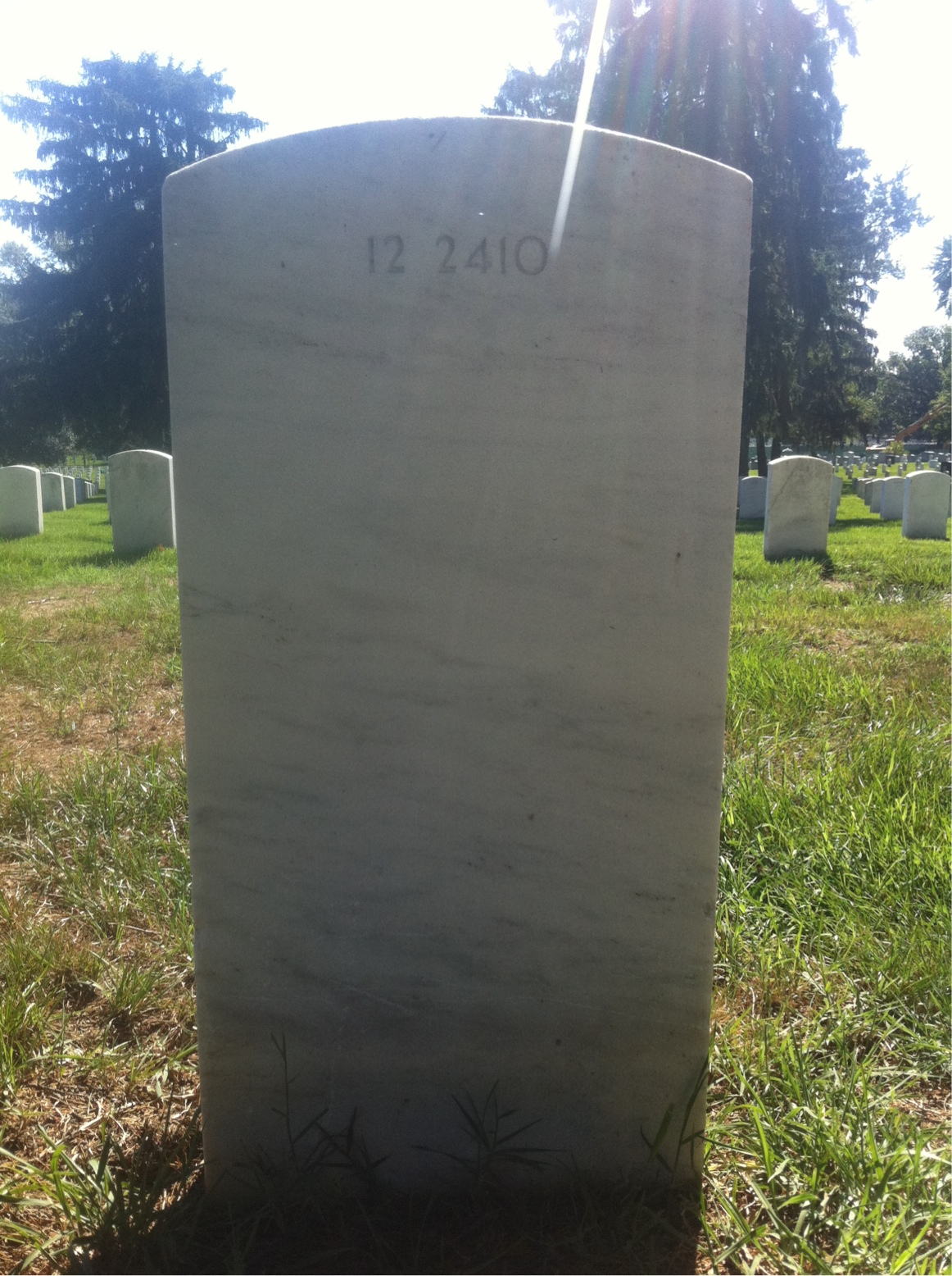 Back of headstone — Virginia Mouth