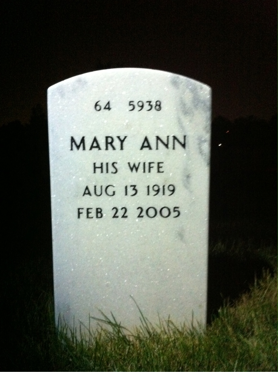 Back of headstone — Clarence King