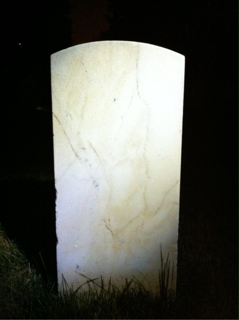 Back of headstone — William Allen