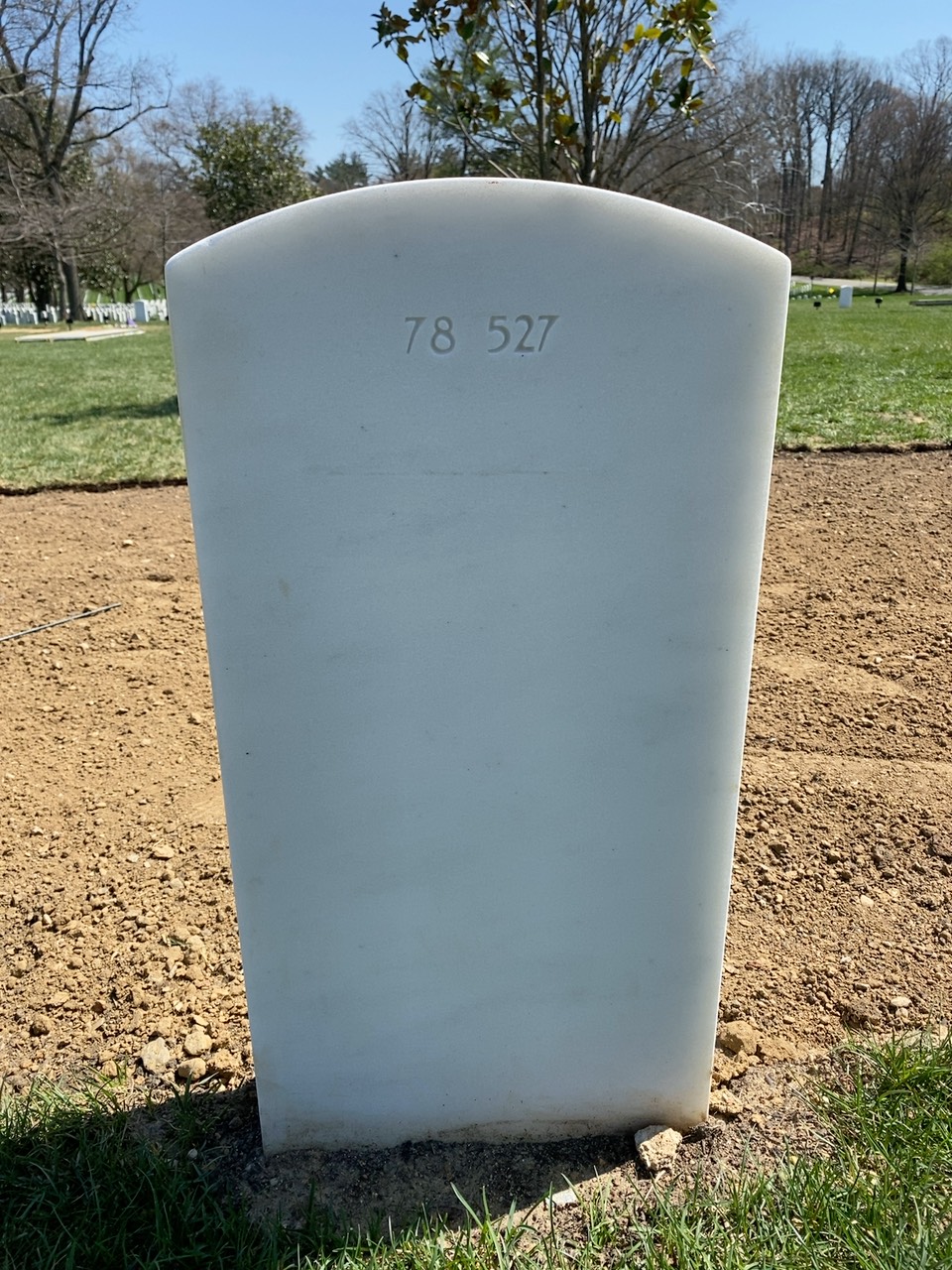 Back of headstone — William Nathaniel Friend