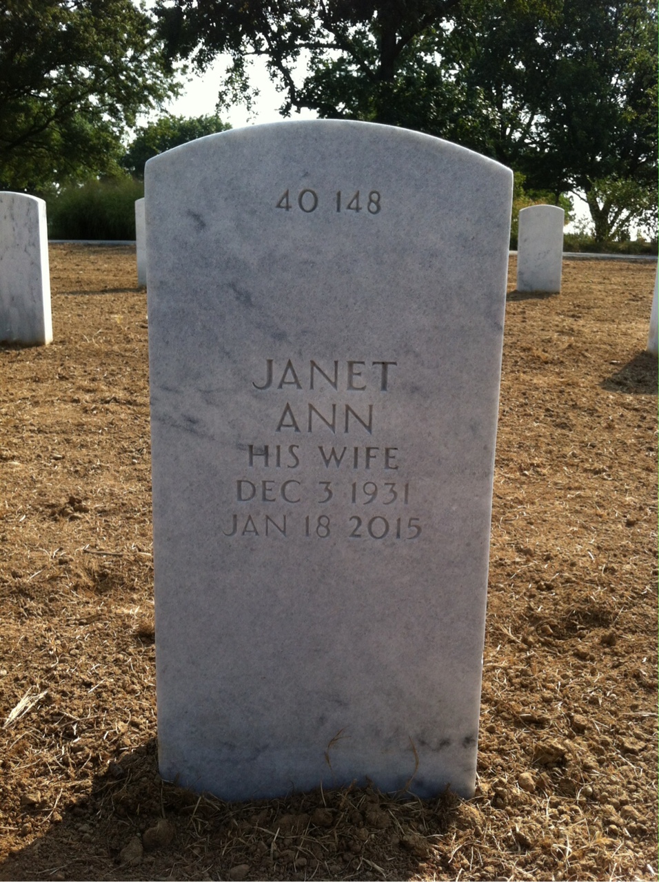 Back of headstone — Roy Shelby
