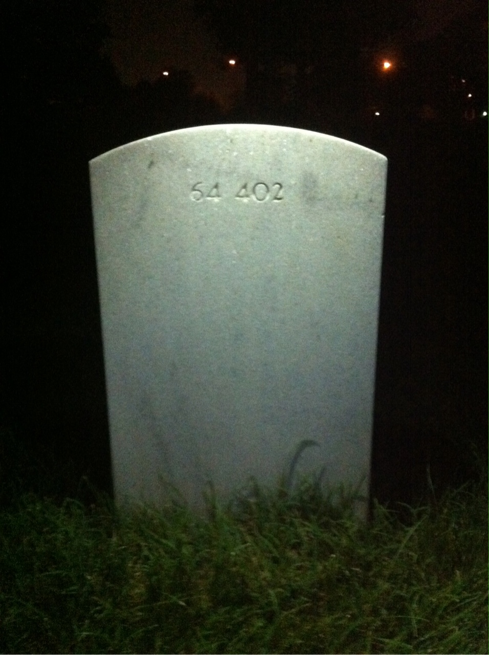 Back of headstone — Salvador Antonio