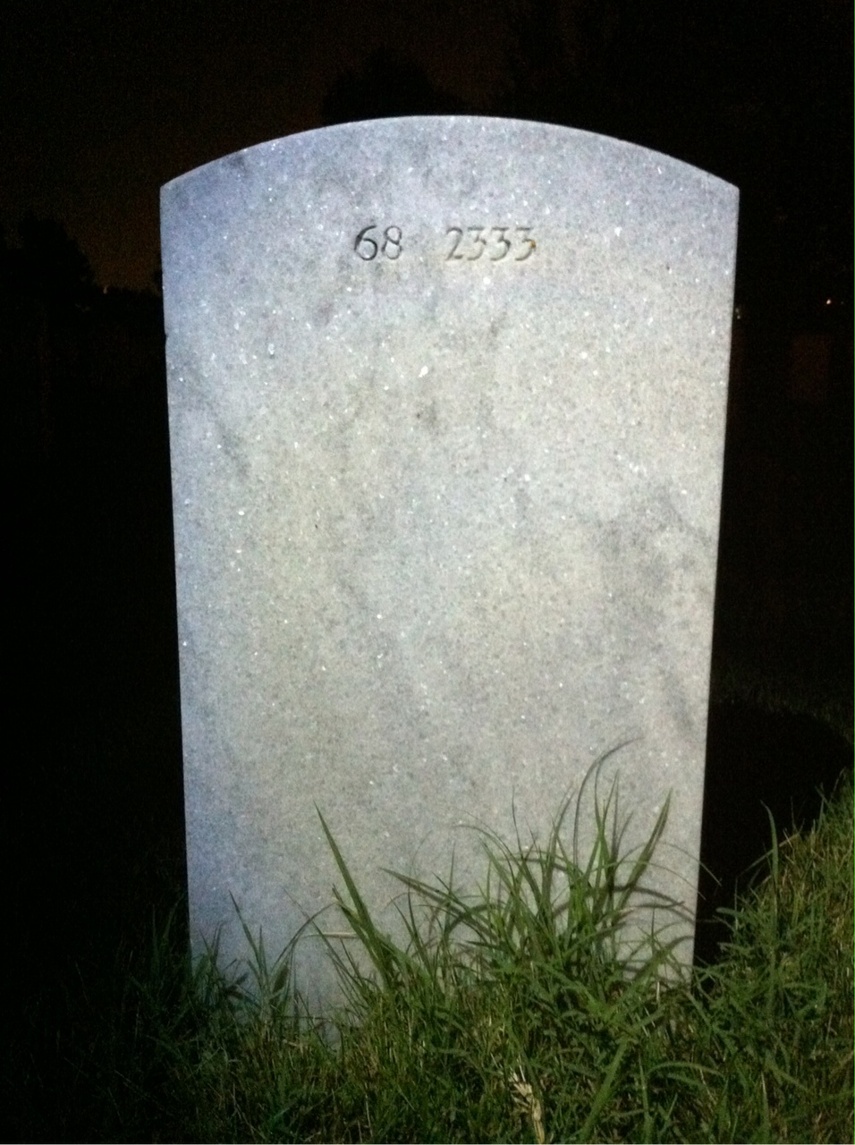 Back of headstone — Harry Bailey