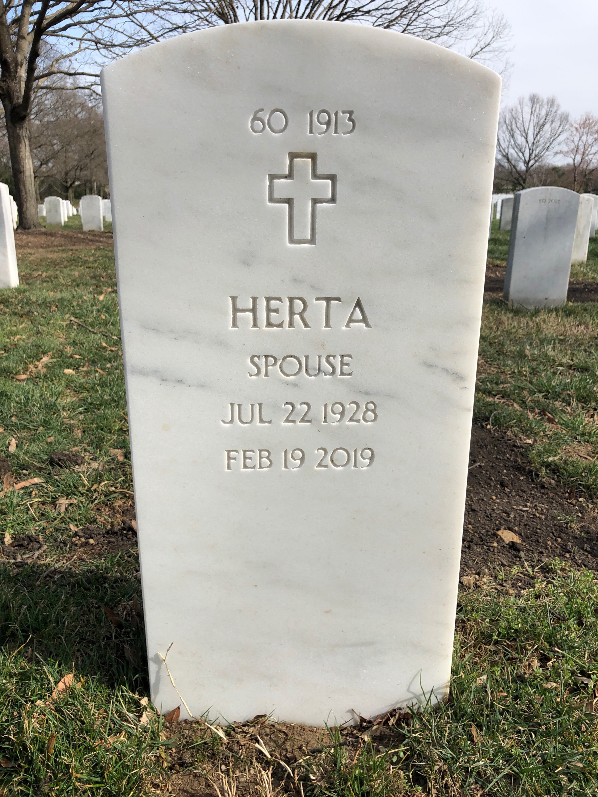 Back of headstone — Veranus Crocker