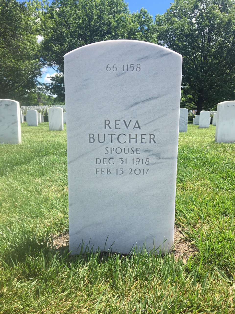 Back of headstone — William Boehm