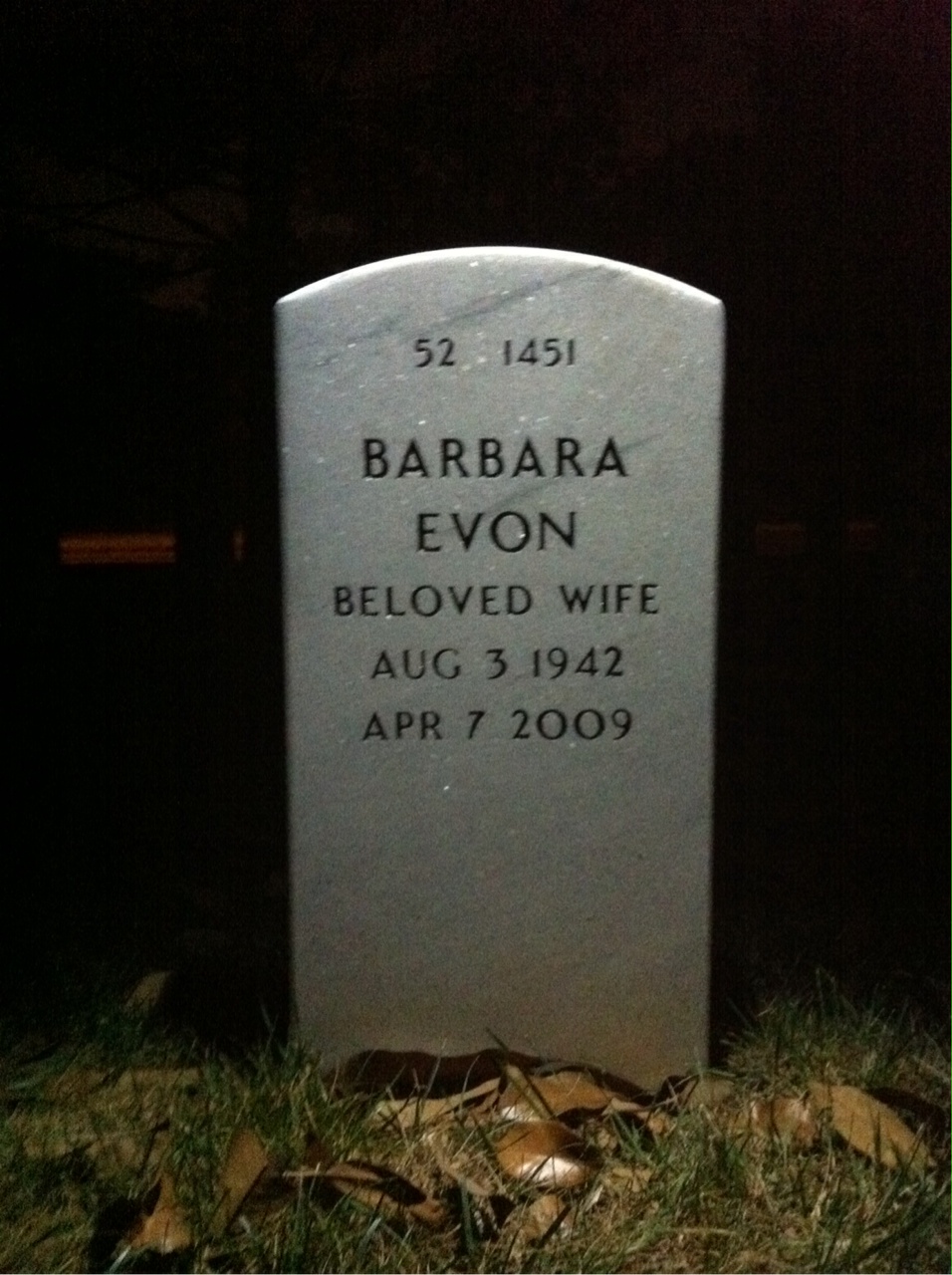 Back of headstone — Charles Ridout