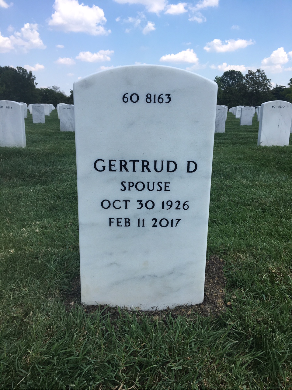 Back of headstone — Harry Chesebro