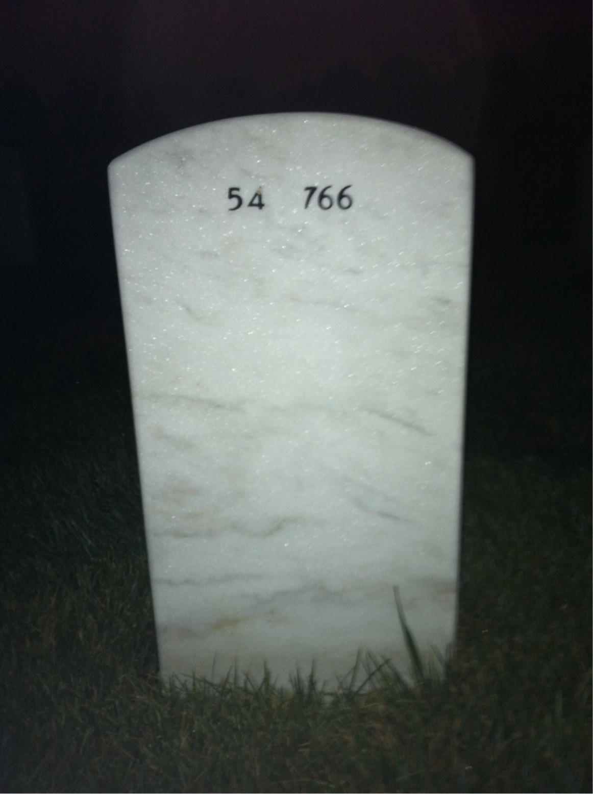 Back of headstone — Melvin Price
