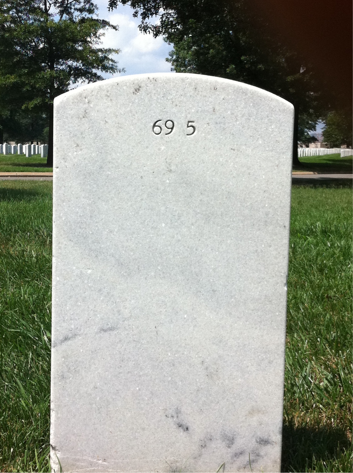 Back of headstone — Donald Boies