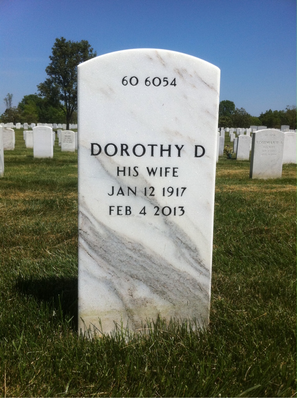 Back of headstone — Norman Botsford