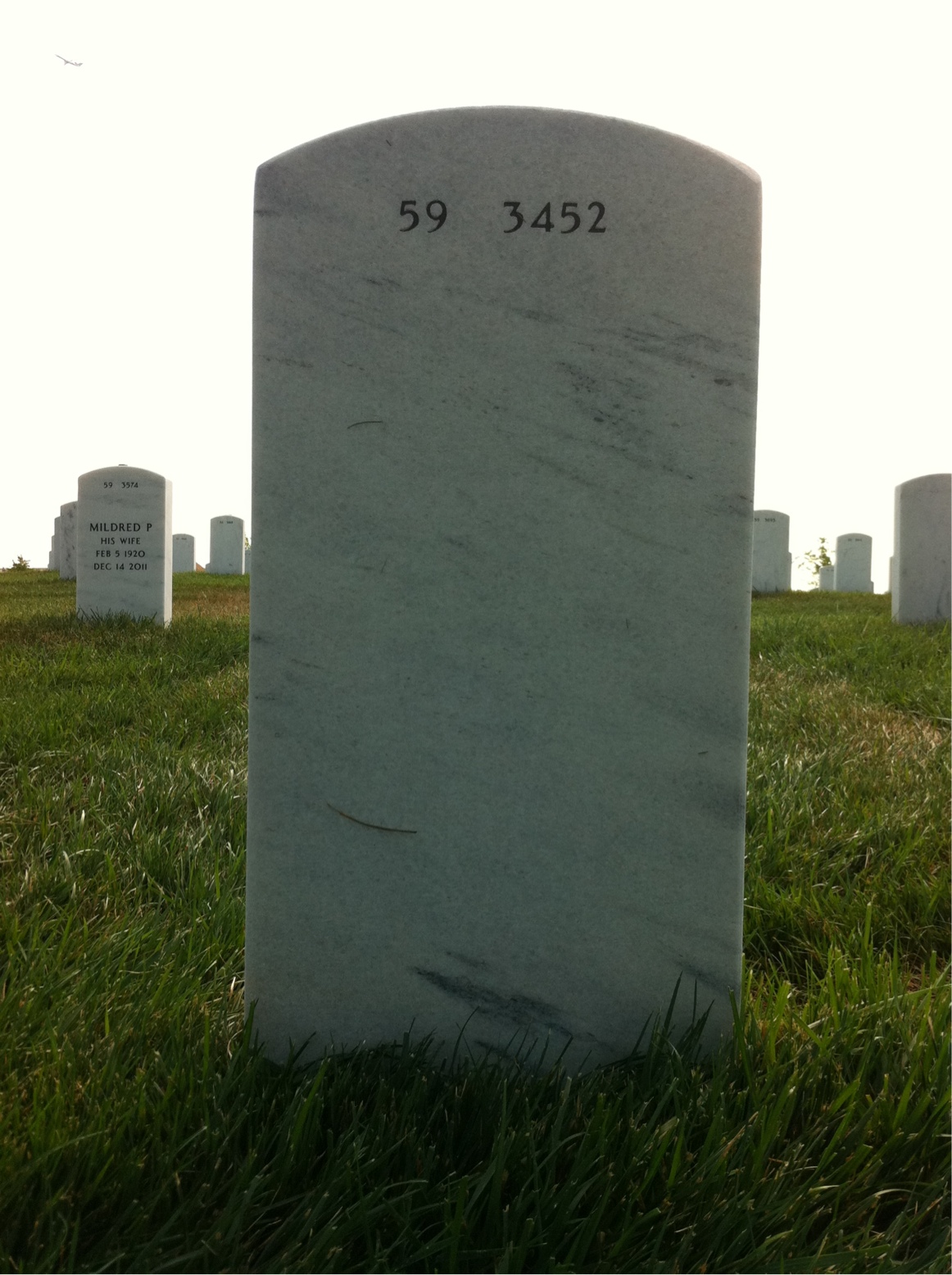 Back of headstone — Judson Grubbs