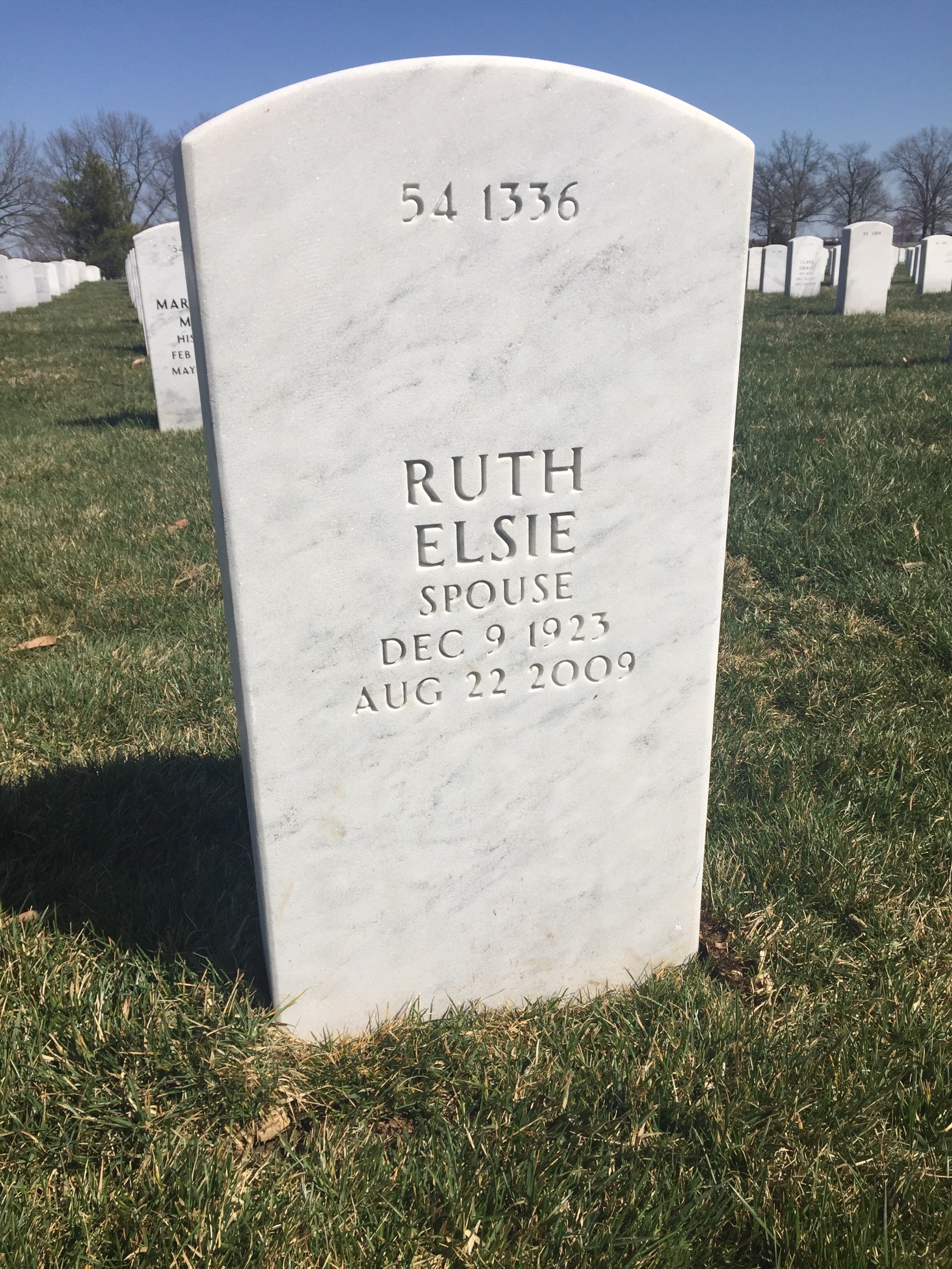 Back of headstone — William Callery