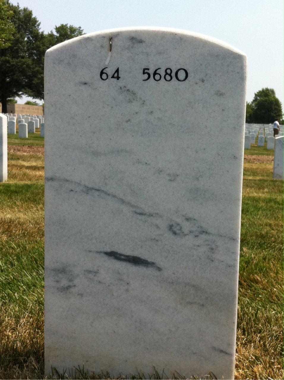 Back of headstone — Alberto Cuellar