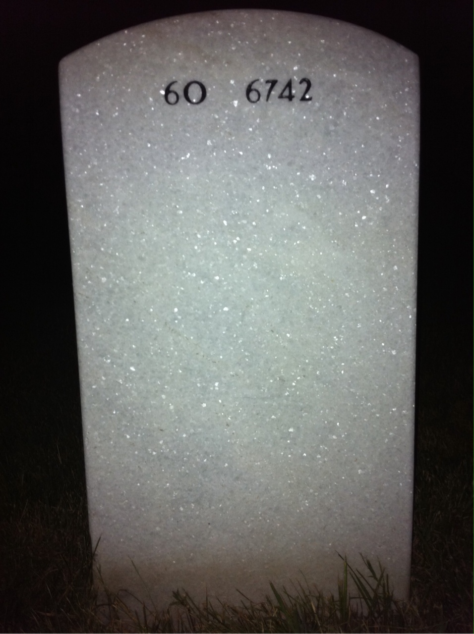 Back of headstone — Donald Dale