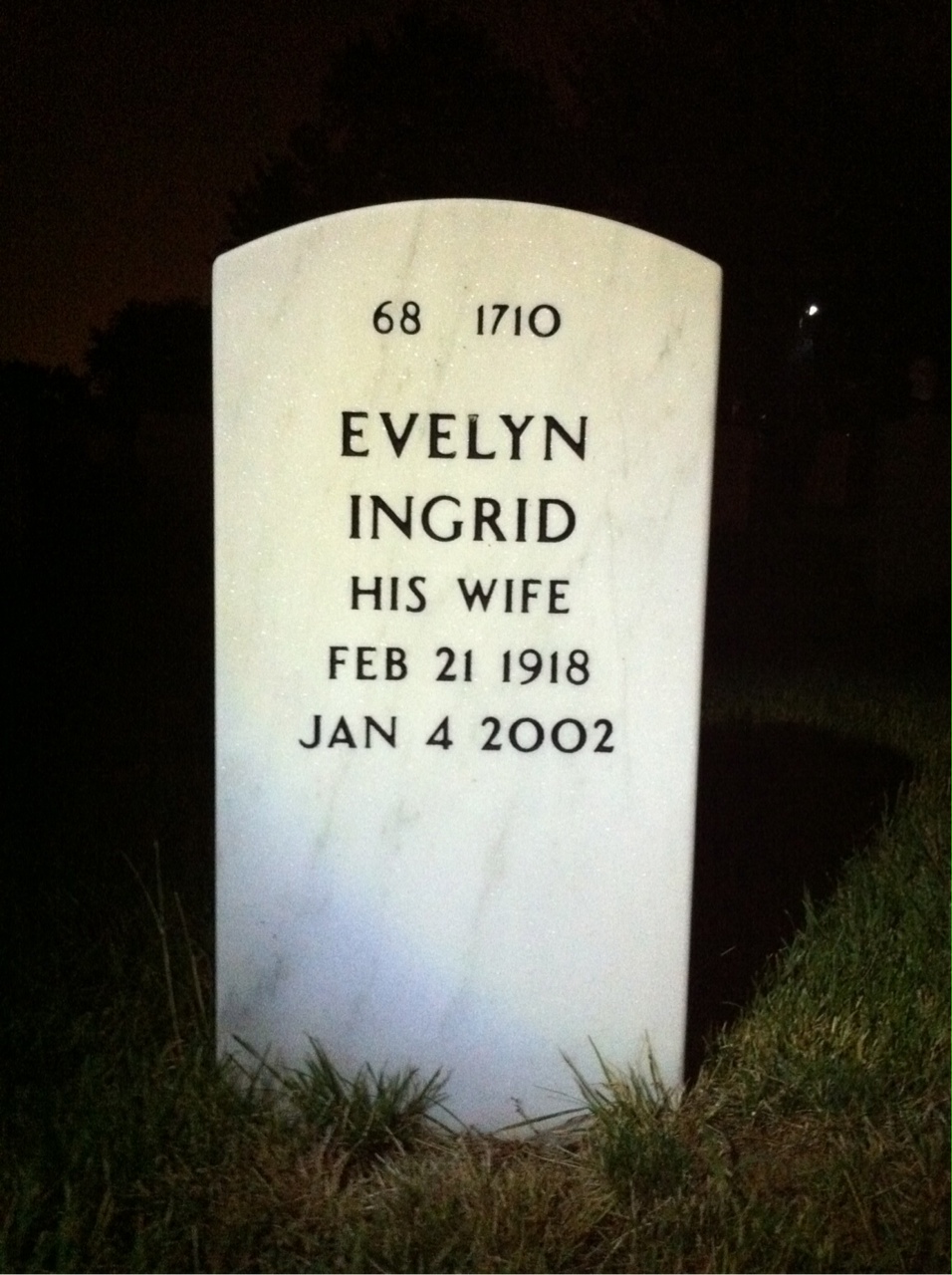 Back of headstone — Charles Golden