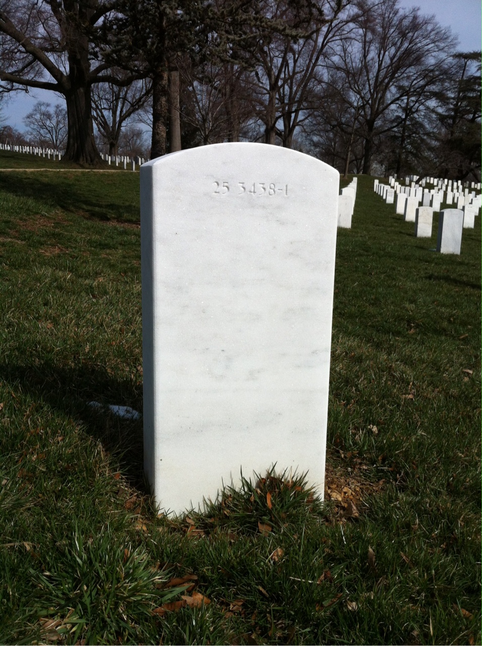 Back of headstone — Richard Tillery Replinger