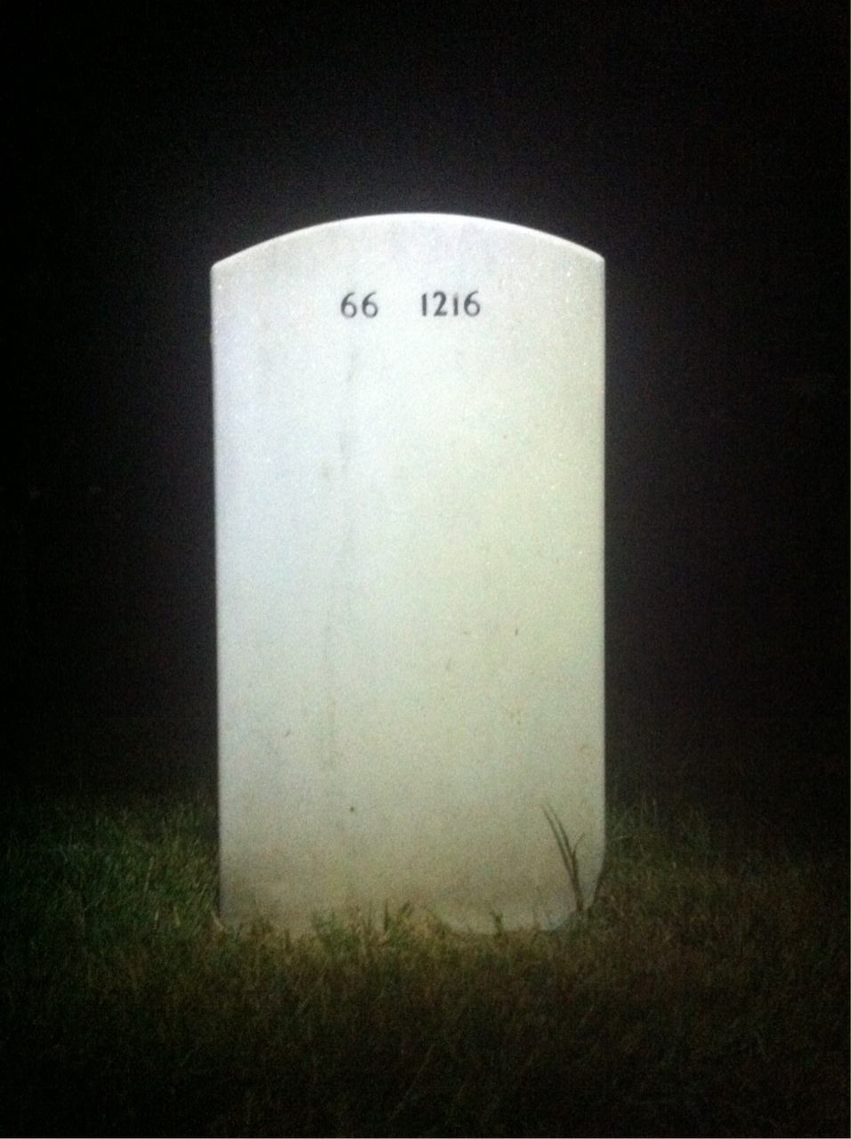 Back of headstone — Joel Mcgrady