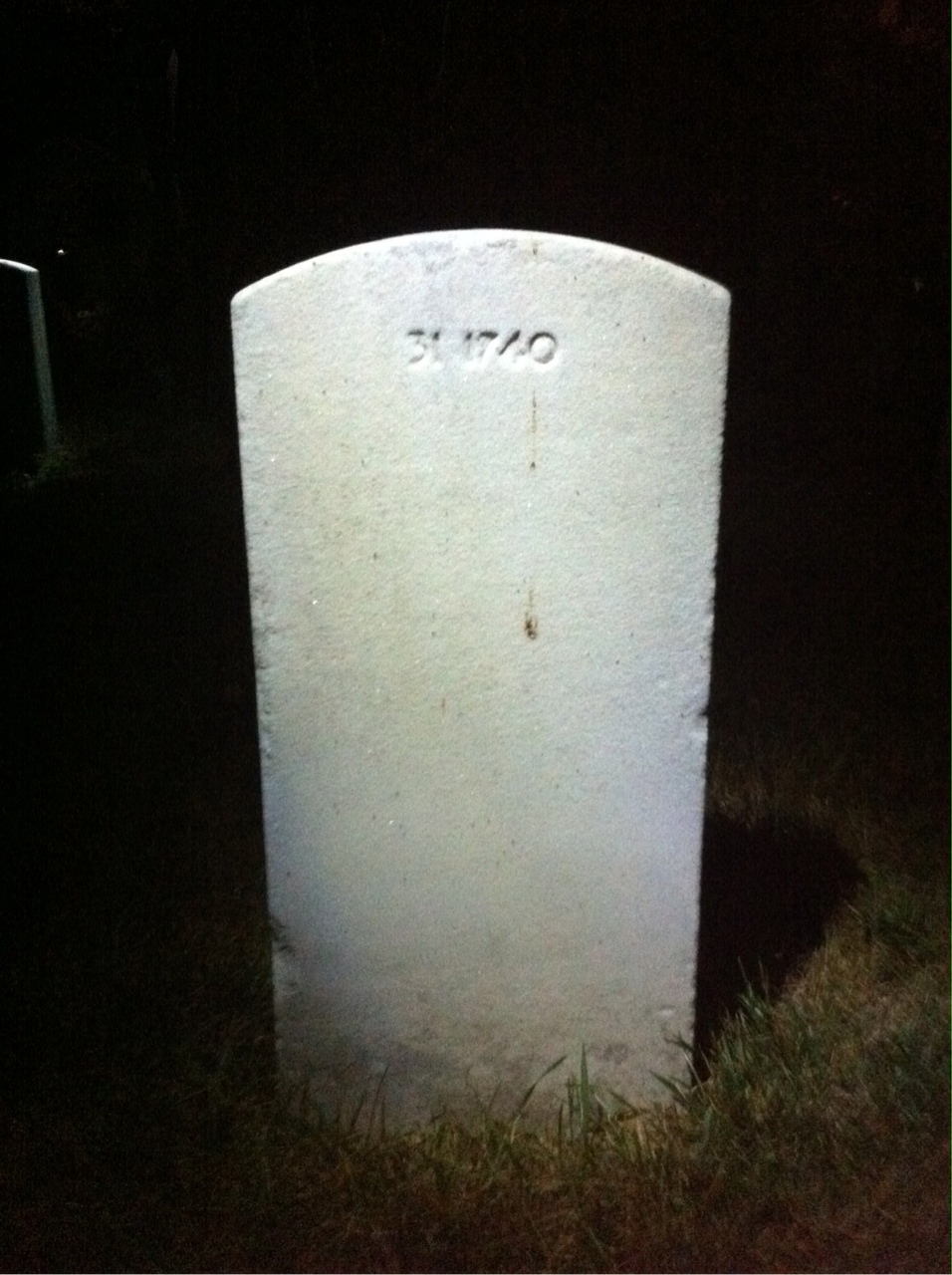 Back of headstone — Tommie Jones