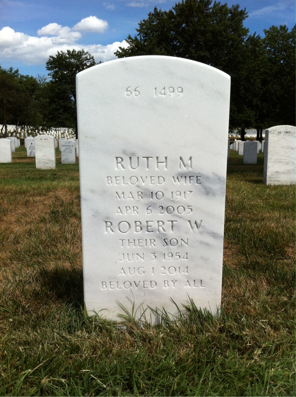 Back of headstone — James Nash