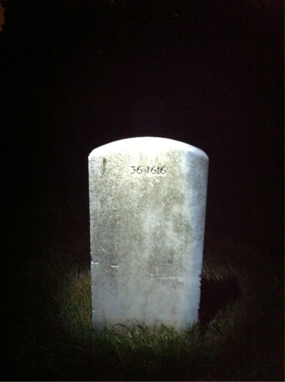 Back of headstone — Alfred Argo