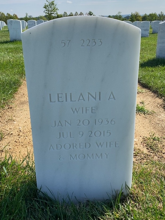 Back of headstone — John Moody