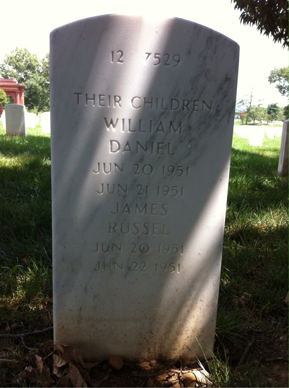 Back of headstone — Charles Kiker