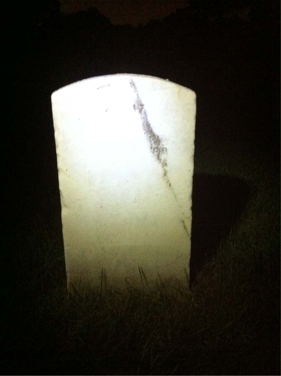 Back of headstone — Lars Mortensen