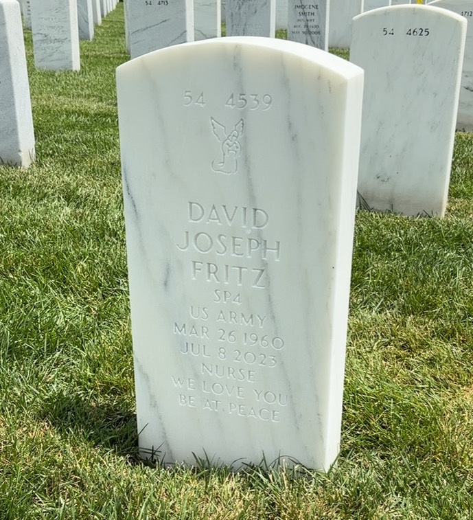 Back of headstone — Lois Fritz
