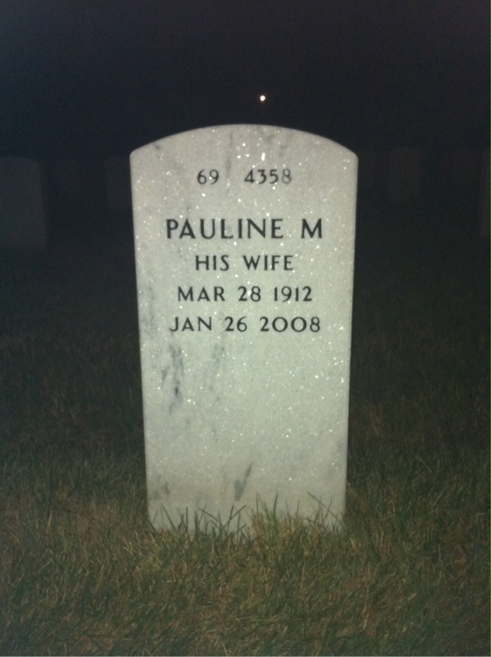 Back of headstone — John Dodson