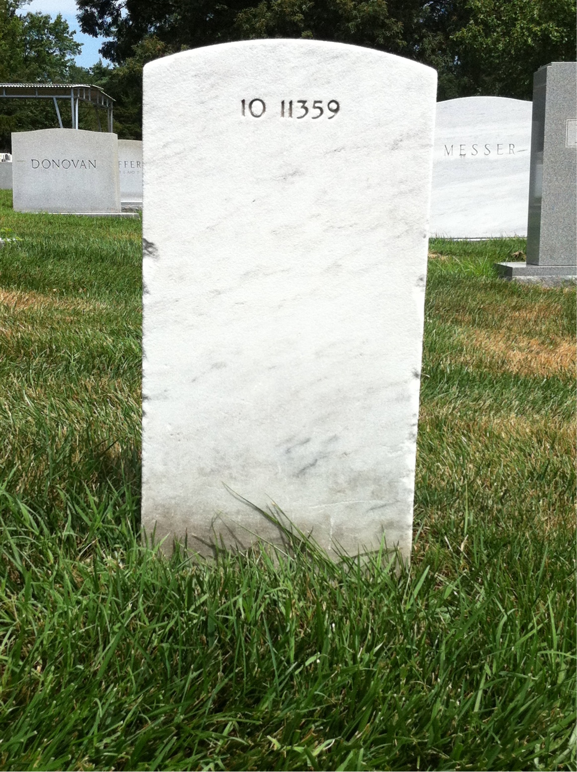 Back of headstone — Martin Francis Conneely
