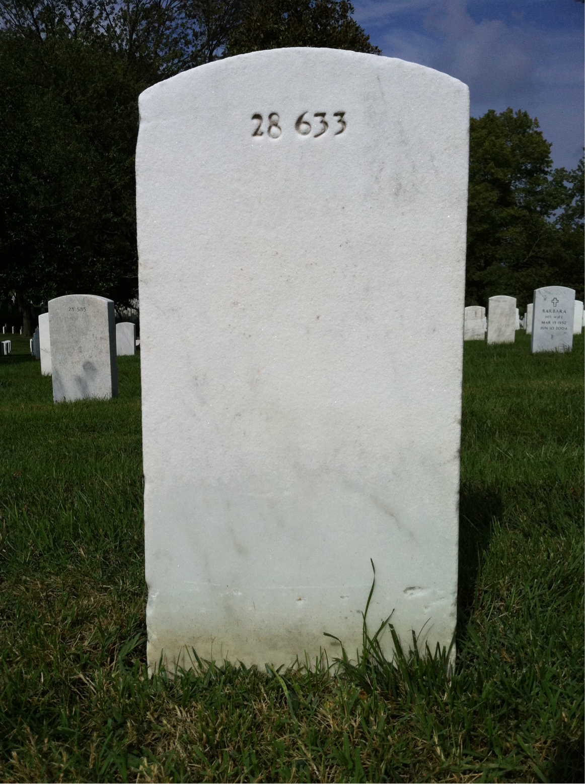 Back of headstone — William Lewis