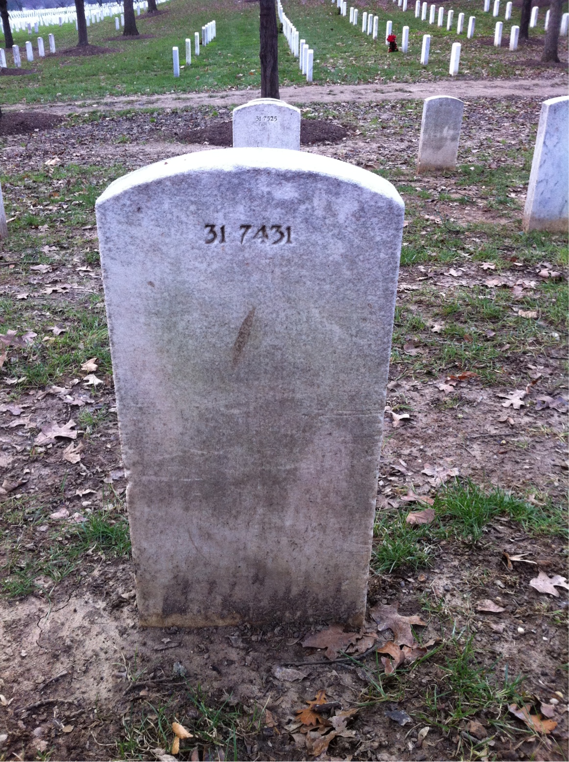 Back of headstone — Charles Mudd