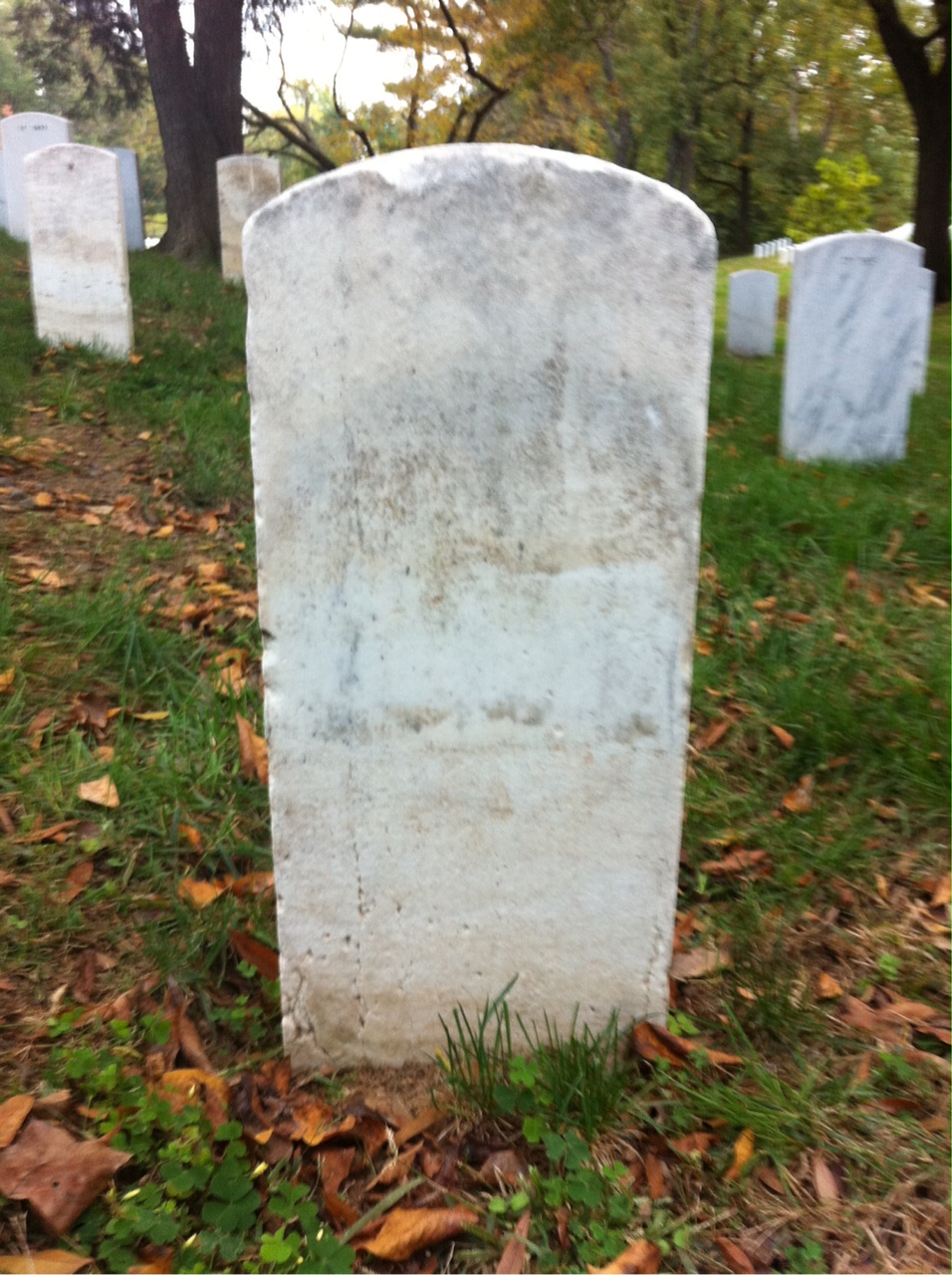 Back of headstone — B Boswell