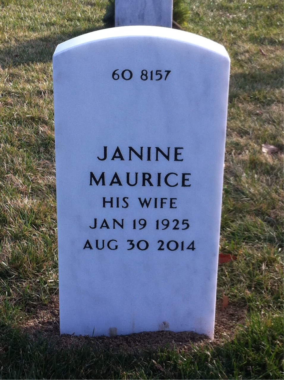 Back of headstone — Guy Ferraro