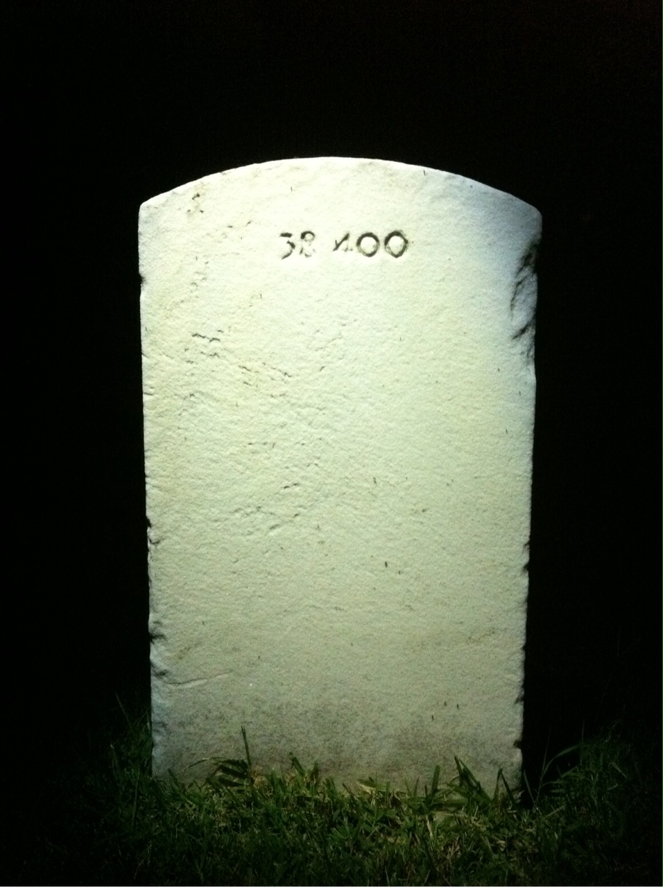 Back of headstone — William M Barry